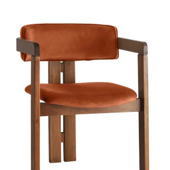 Scaun, Nmobb, CO, Cadru: 100% LEMN, Nuc / Tigla Rosie imagine