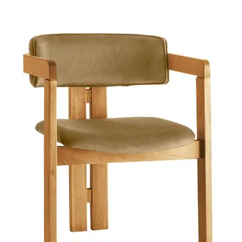 Scaun, Nmobb, CO, Cadru: 100% LEMN, Stejar / Taupe deschis imagine