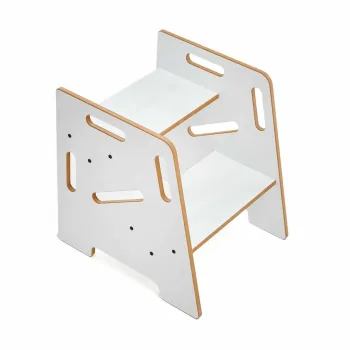 Scaun pentru copii, Hanah Home, Step Stool, 34x39x39 cm, Alb imagine