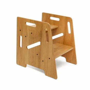 Scaun pentru copii, Hanah Home, Step Stool, 34x39x39 cm, Natural imagine