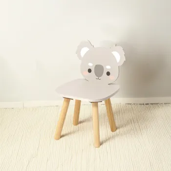 Scaun pentru copii Koala, U-grow, 30x29x7 cm, MDF, multicolor imagine