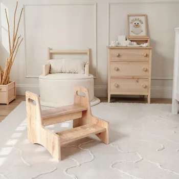 Scaun pentru copii, Rosewood, BLTYZ-AKTV035, 43.5x36x34 cm, Stejar imagine