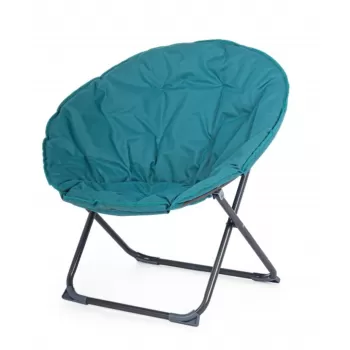 Scaun pentru gradina, Luna, Bizzotto, pliabil, 65x75x80 cm, otel/poliester, turcoaz imagine