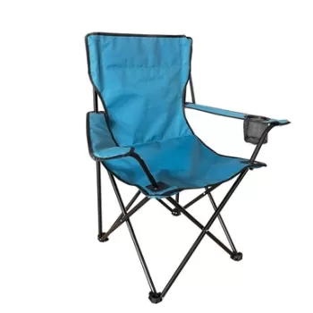 Scaun pliabil pentru gradina/tesara Avis, Heinner, 82x50x80 cm, otel/textil, albastru inchis imagine