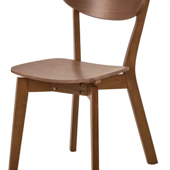 Scaun Roxby, Actona, 45x55x79.5 cm, lemn de cauciuc, nuc mat imagine