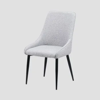 Scaun Sabor, Homla, 52x52x93.5 cm, metal/MDF/poliester, gri imagine