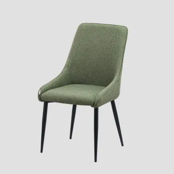 Scaun Sabor, Homla, 52x52x93.5 cm, metal/MDF/poliester, verde imagine