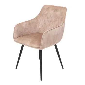 Scaun Satori, Homla, 58x62x79 cm, poliester/metal/MDF, bej imagine