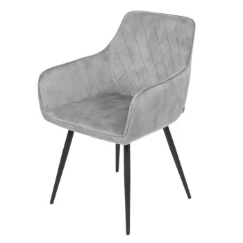 Scaun Satori, Homla, 62x58x79 cm, poliester/metal/MDF, gri imagine