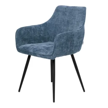 Scaun Satori Pop, Homla, 59x57x84 cm, MDF/metal/poliester, albastru imagine