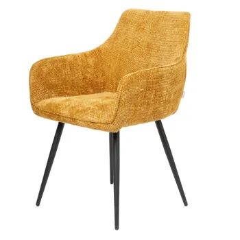 Scaun Satori Pop, Homla, 59x57x84 cm, MDF/metal/poliester, mustar imagine