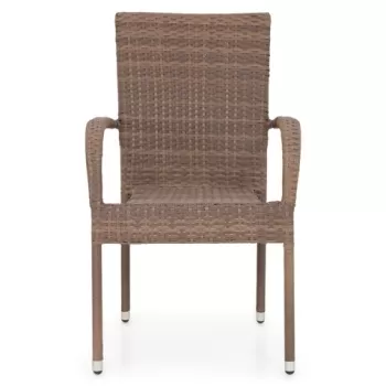 Scaun suprapozabil, Amaya, 56.5 x 63 x 95 cm, otel, maro imagine