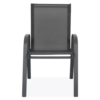 Scaun suprapozabil Basic, 54x73.5x90.5 cm, otel, antracit imagine