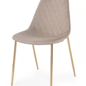 Scaun Terry, Bizzotto, catifea, 48x55x85 cm, grej imagine