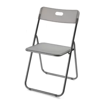 Scaun Tivoli, Versa, 46x46x79.5 cm, metal/polipropilena, gri imagine