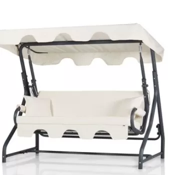 Scaun triplu balansoar de gradina, Clara, Olea 3 Kisilik Sal?ncak, Multicolor imagine