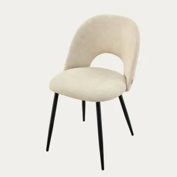 Scaun Trivio, Homla, 57x49x78 cm, metal/poliester, bej imagine