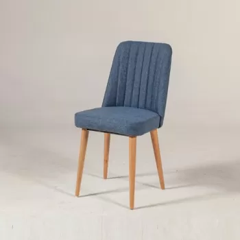 Scaun, Vella, Vina 1048, 46x85x46 cm, PAL, Pin Atlantic / Albastru inchis imagine