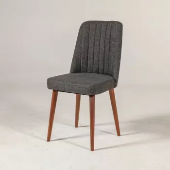 Scaun, Vella, Vina 1053, 46x85x46 cm, PAL, Nuc / Antracit imagine