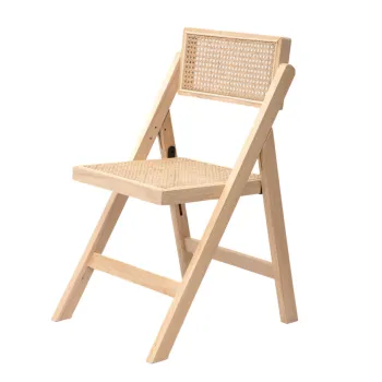 Scaun Verdura, Homla, 46x52x80 cm, lemn/ratan, natur imagine