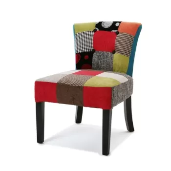 Scaun, Versa, Philippe, 73 x 50 x 64 cm, lemn/bumbac, multicolor imagine