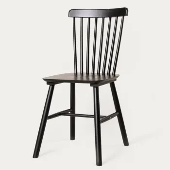 Scaun Vici, Homla, 52x46x92 cm, lemn, negru imagine