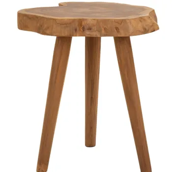 Scaunel Budut, Mauro Ferretti, 38x38x45 cm, tec reciclat, lucrat manual, model unicat, maro imagine