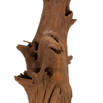 Sculptura decorativa Akar, Mauro Ferretti, 23x27x64 cm, tec reciclat, lucrat manual, model unicat, maro imagine