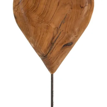 Sculptura decorativa Dobu, Mauro Ferretti, 25x12x45 cm, tec reciclat, lucrat manual, model unicat, maro imagine