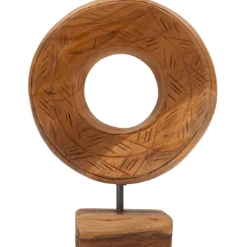 Sculptura decorativa Dorat, Mauro Ferretti, 20x10x28 cm, tec reciclat, lucrat manual, model unicat, maro imagine