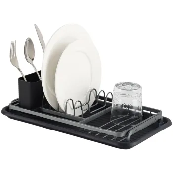 Scurgator de vase cu suport tacamuri FR-3821A, Luigi Ferrero, 42x23x12 cm, aluminiu rezistent la rugina imagine