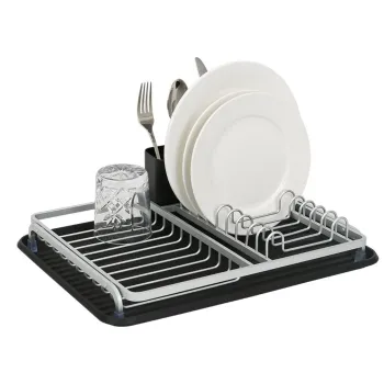 Scurgator de vase cu suport tacamuri FR-3932A, Luigi Ferrero, 43x32x12 cm, aluminiu rezistent la rugina imagine