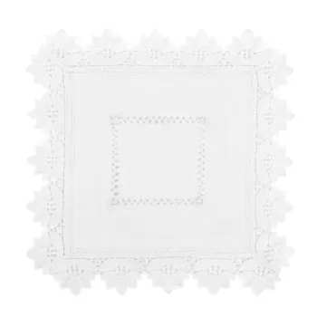 Servet de masa Mirella, Ambition, 30x30 cm, poliester, alb imagine