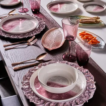 Serviciu de masa 12 piese Edge Shade, Andrea Fontebasso, portelan, multicolor imagine