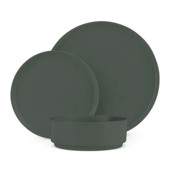 Serviciu de masa 18 piese Berlinger Haus, Matte Green, portelan, verde mat imagine