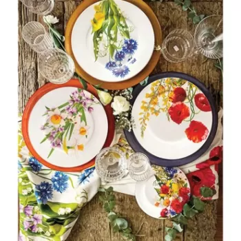 Serviciu de masa 18 piese Fiori Di Campo, Brandani, portelan imagine