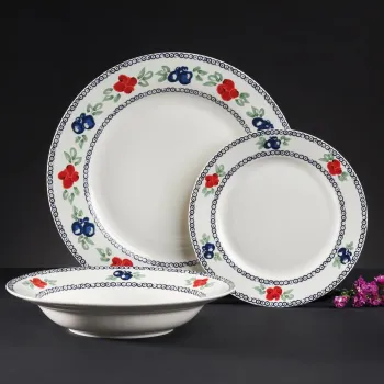 Serviciu de masa 18 piese Kalina, Ambition, portelan, multicolor imagine