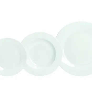 Serviciu de masa 18 piese Olimpia, Tognana Porcellane, portelan, alb imagine