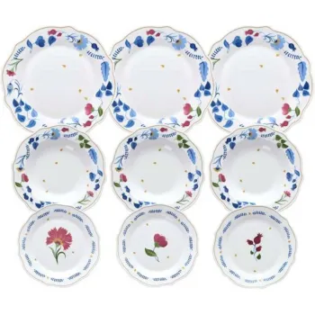 Serviciu de masa 18 piese Poema Alchimia, Andrea Fontebasso, portelan, multicolor imagine