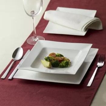 Serviciu de masa 18 piese Porto, Ambition, portelan, alb imagine