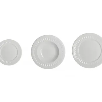 Serviciu de masa 18 piese, Senzatempo, Brandani, portelan New Bone China imagine