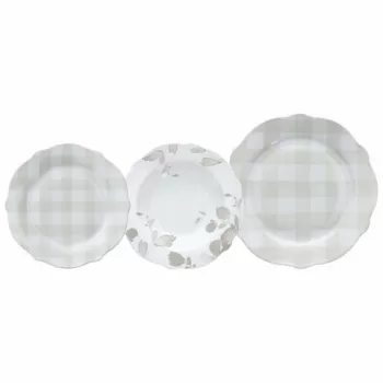 Serviciu de masa, 18 piese, Tognana, Cappettata Higy Beige, portelan, multicolor imagine