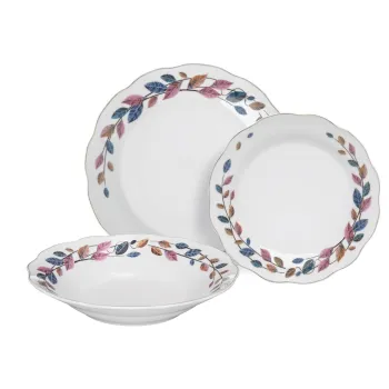 Serviciu de masa 18 piese Vergo, Domotti, portelan, multicolor imagine
