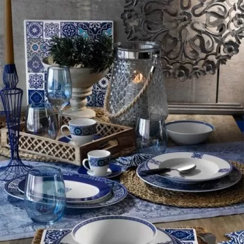 Serviciu de masa, 24 piese, Kutahya Porselen, LB24Y24309429, portelan, multicolor imagine