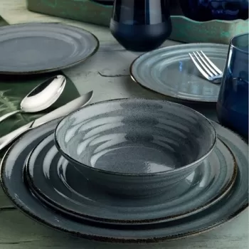 Serviciu de masa, 24 piese, Kutahya Porselen, TN24Y2730P01, portelan, bleu imagine