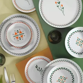 Serviciu de masa 24 piese MOD24Y260012176, Kutahya Porselen, portelan, multicolor imagine