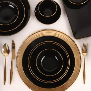 Serviciu de masa, 24 piese, TY040044F650A, Keramika, gresie, multicolor imagine