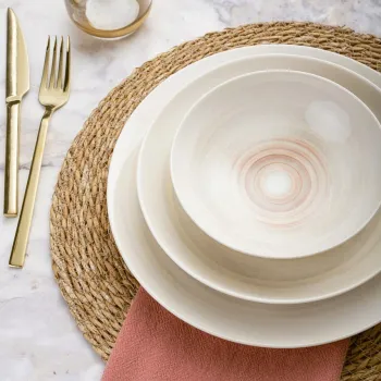 Serviciu de masa, Gural Porselen, 387GRP1353, 100% PORCELAN / , Placa de serviciu: 25 x 25 x 2 cm (6 bucati), Multicolor imagine