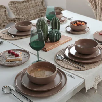 Serviciu de masa, Hermia, 275KRM1864, Antibacterian, Grej imagine