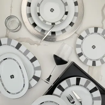 Serviciu de masa, Hermia, 710KTP3690, Farfurie: 21 cm (6 bucati), Multicolor imagine